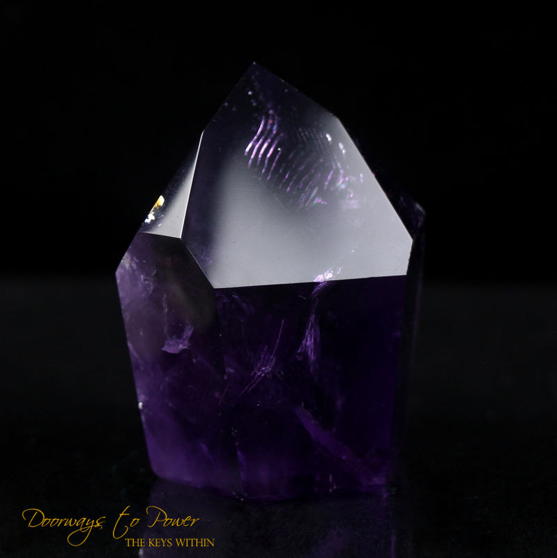 Amethyst Quartz Crystal Point Devic Temple Heart Dow