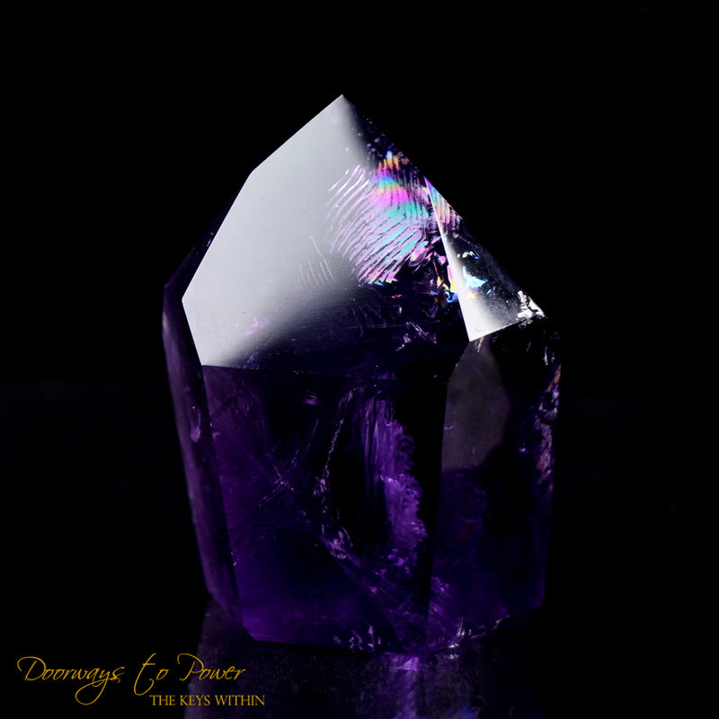 Amethyst Quartz Crystal Point Devic Temple Heart Dow