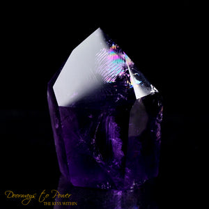 Amethyst Quartz Crystal Point Devic Temple Heart Dow
