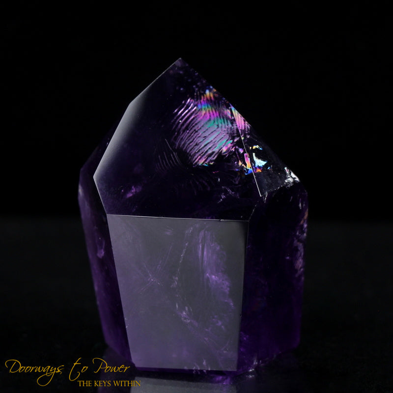 Amethyst Quartz Crystal Point Devic Temple Heart Dow