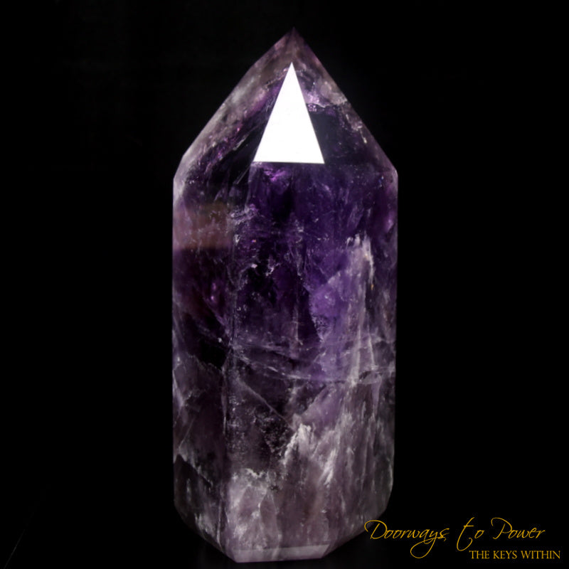 Amethyst Devic Temple Master Quartz Crystal Point XL