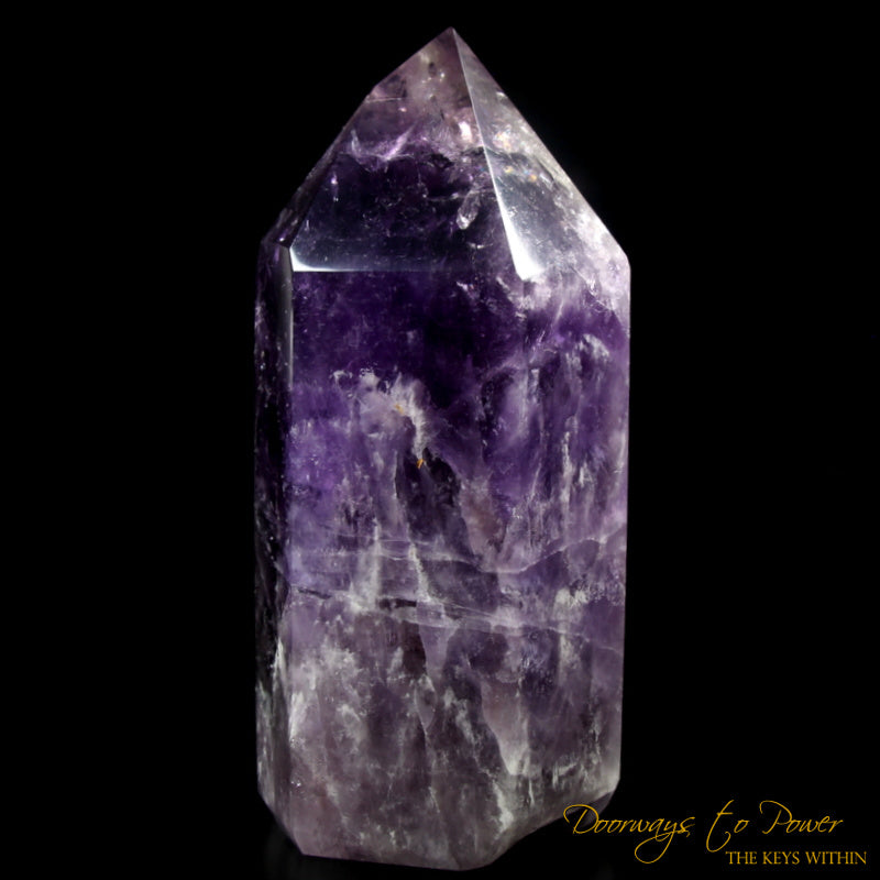 Amethyst Devic Temple Master Quartz Crystal Point XL