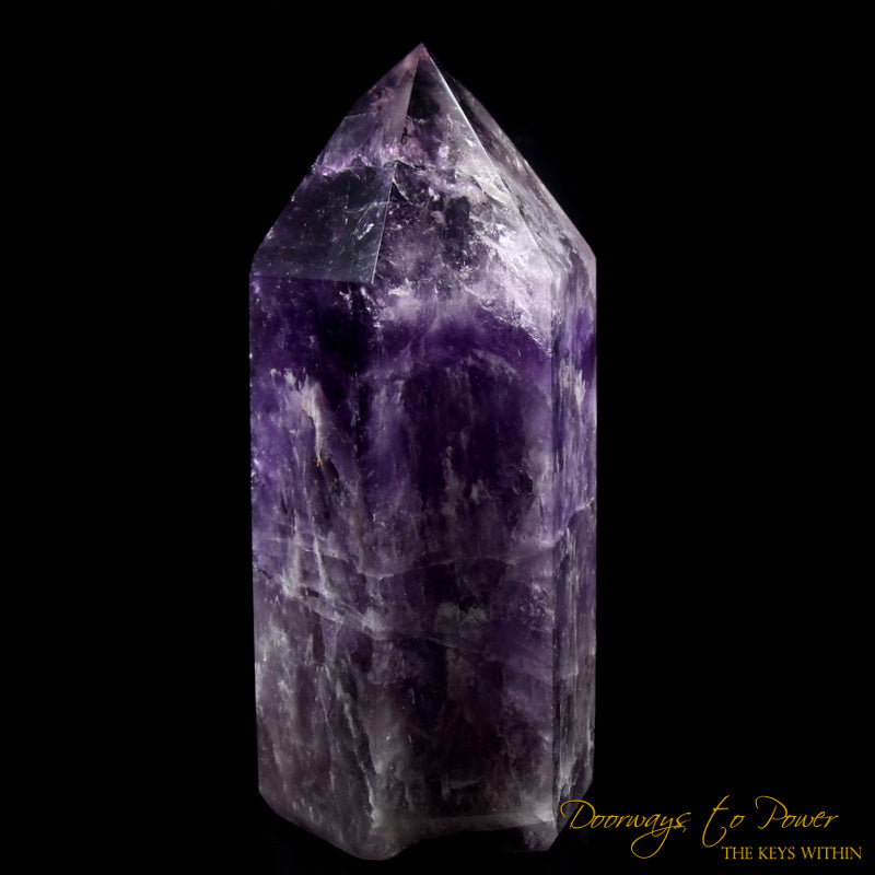 Amethyst Devic Temple Master Quartz Crystal Point XL