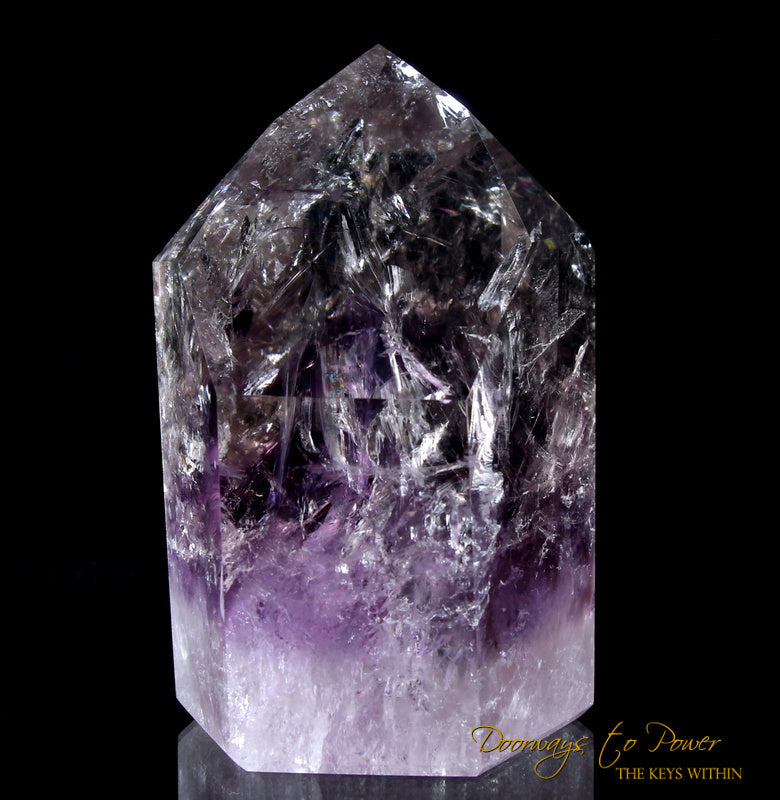 Amethyst Phantom Quartz Temple Heart Dow Crystal