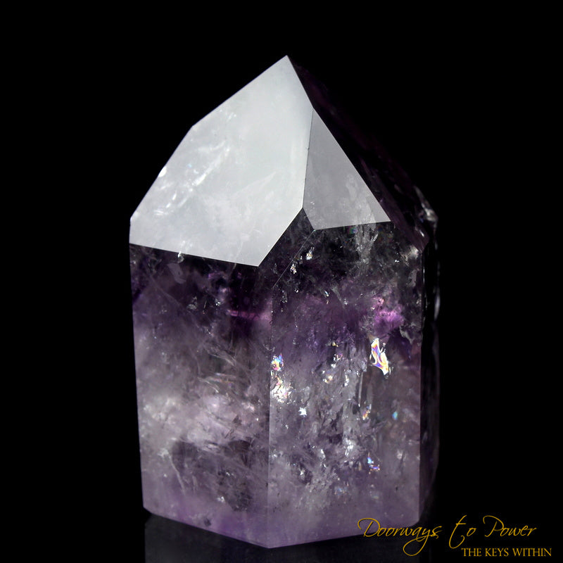 Amethyst Phantom Temple Heart Dow Quartz Crystal Point