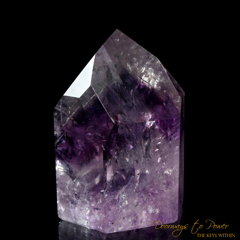 Amethyst Phantom Temple Heart Dow Quartz Crystal Point