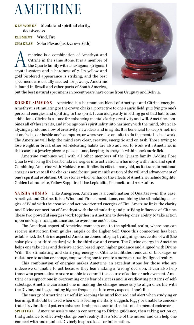 Ametrine Crystal Properties