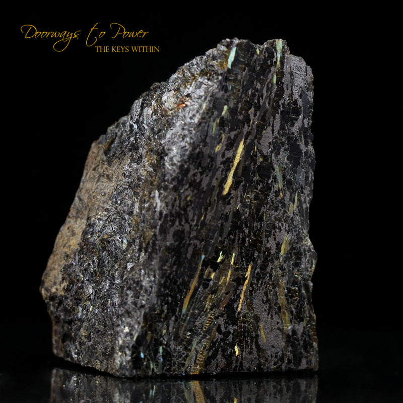 Nuummite Crystal Altar Stone