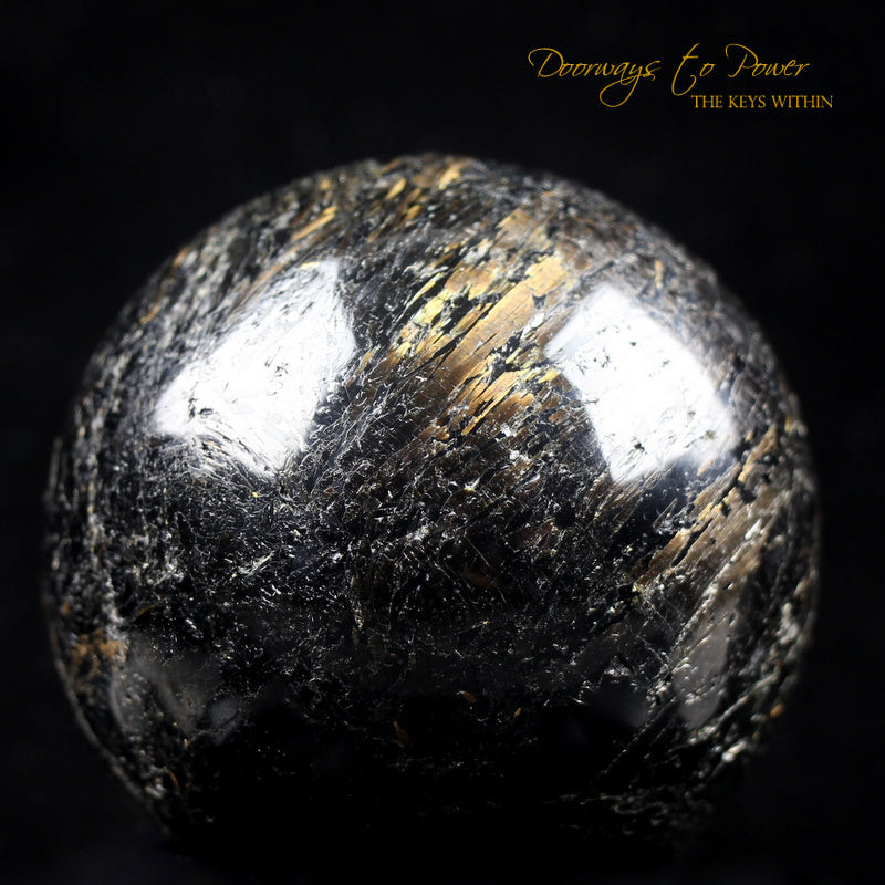 Nuummite Crystal Sphere Greenland