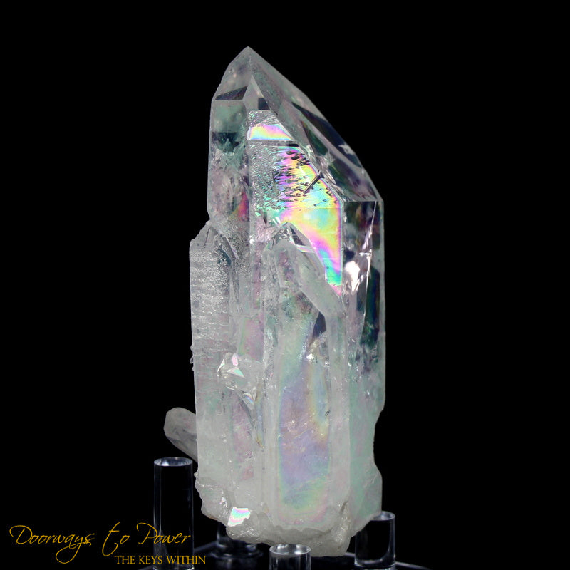 Angel Aura Lemurian Twin Quartz Record Keeper Crystal