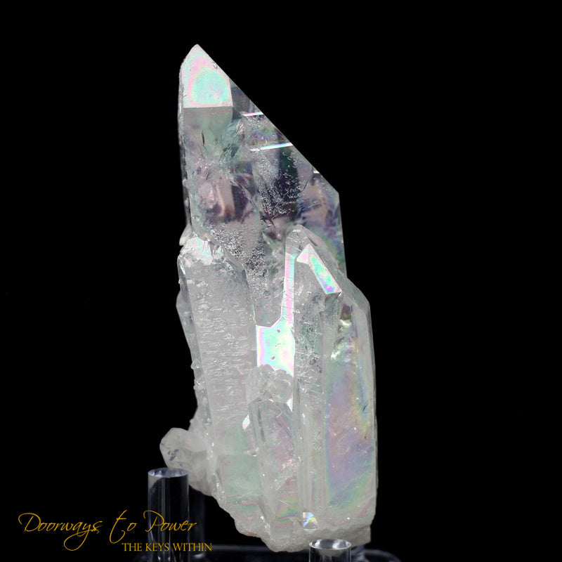 Angel Aura Lemurian Twin Quartz Record Keeper Crystal