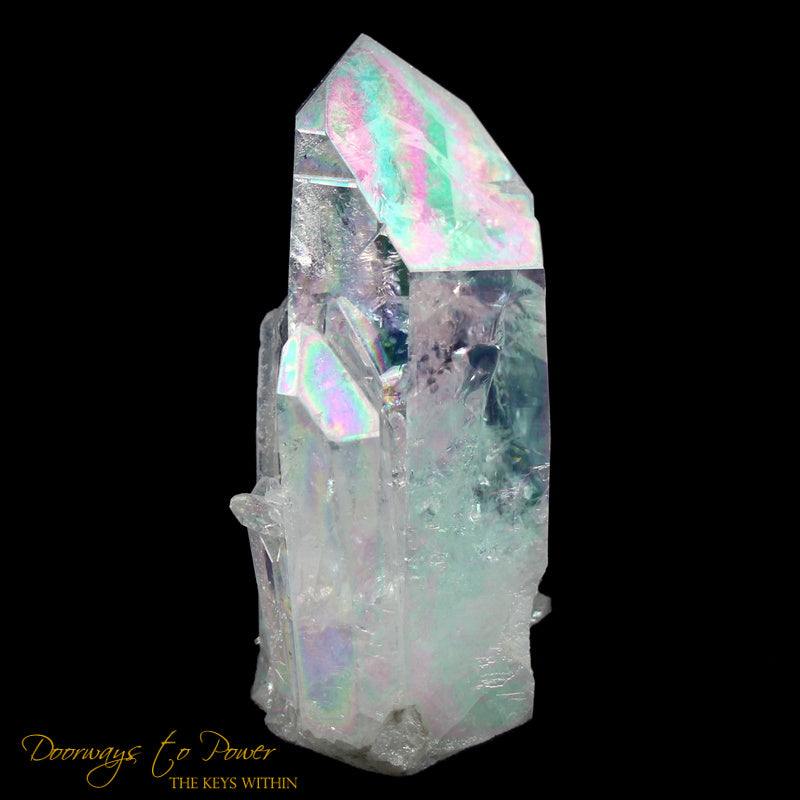 Angel Aura Lemurian Twin Quartz Record Keeper Crystal