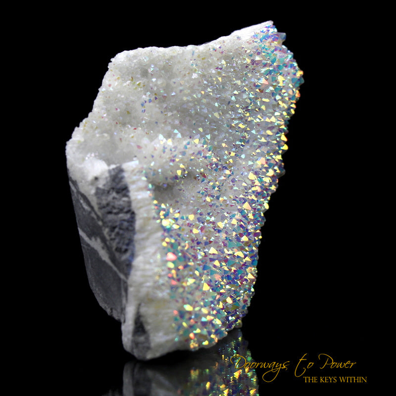 Angel Aura Druzy Spirit Quartz Crystal Altar Stone