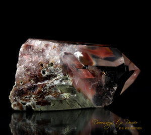 Angel Phantom Amphibole Quartz 8 Sided Grounding Crystal