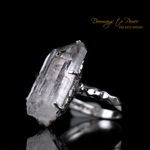 Angelic Danburite Crystal Ring 7 1/2