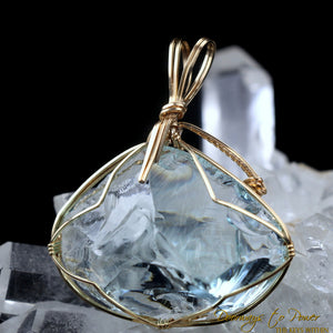 Aqua Serenity Andara Pendant 14k 'Atlantean Hologram' 