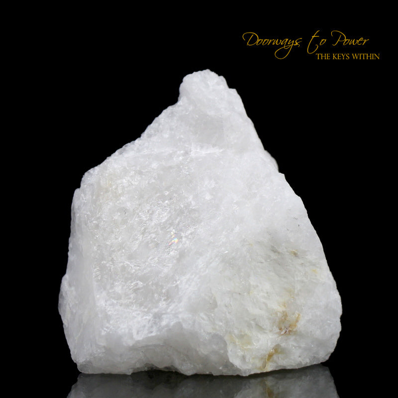 White Azeztulite Crystal Altar Stone Azozeo Activated