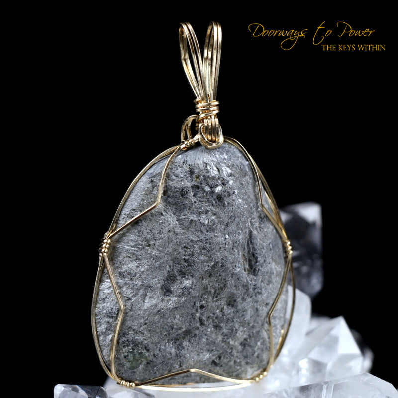 Azozeo Phenacite Crystal Pendant in 14k