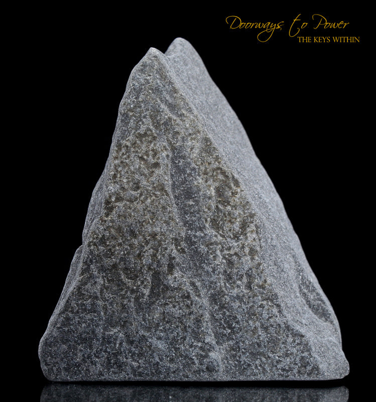 Black Azeztulite Crystal Altar Stone 'Energy Clearing & Protection'