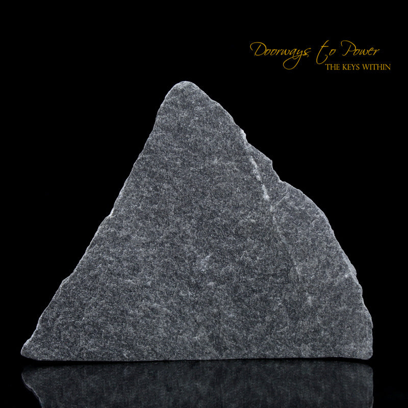 Black Azeztulite Crystal Altar Stone 'Energy Clearing & Protection'