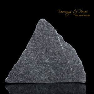 Black Azeztulite Crystal Altar Stone 'Energy Clearing & Protection'