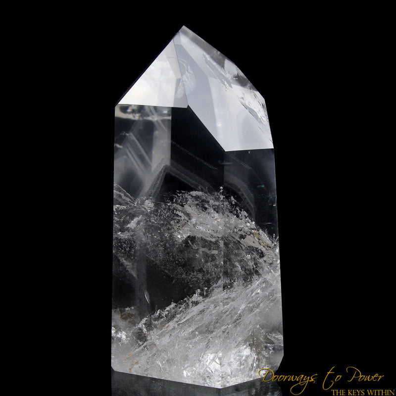 Black Phantom Lemurian Quartz Master Crystal 'The Protector' 
