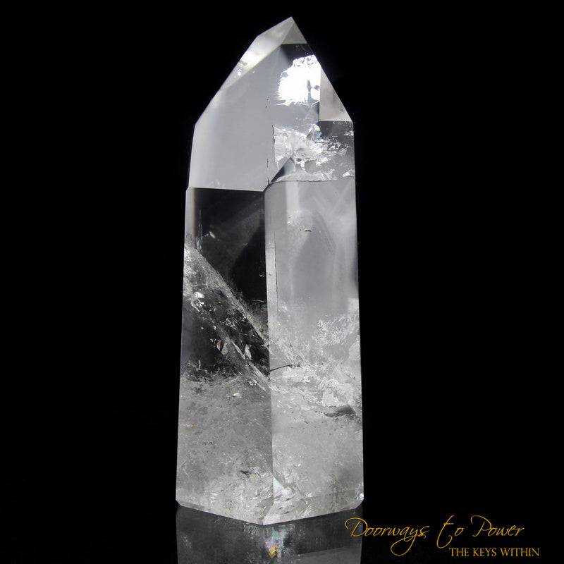 Black Phantom Lemurian Quartz Master Crystal 'The Protector' 