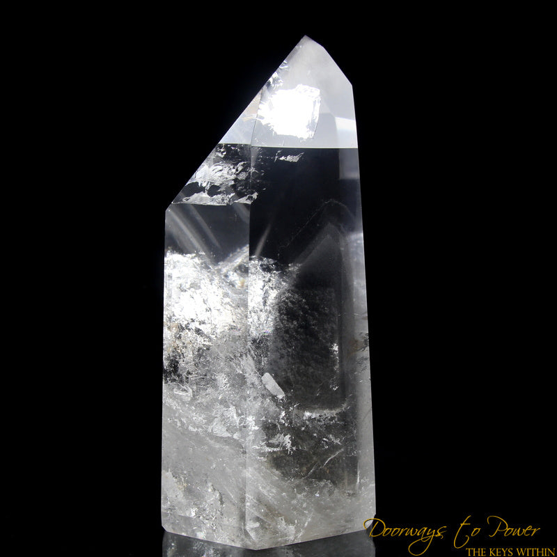 Black Phantom Lemurian Quartz Master Crystal 'The Protector' 