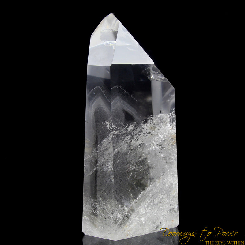 Black Phantom Lemurian Quartz Master Crystal 'The Protector' 