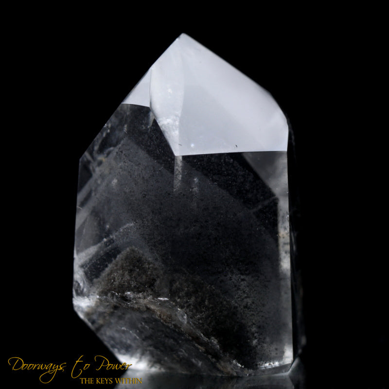 Black Phantom Lemurian Quartz DOW Crystal 'The Protector'
