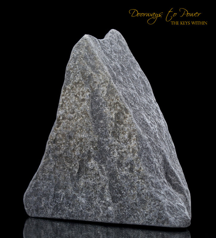 Black Azeztulite Crystal Altar Stone 'Energy Clearing & Protection'