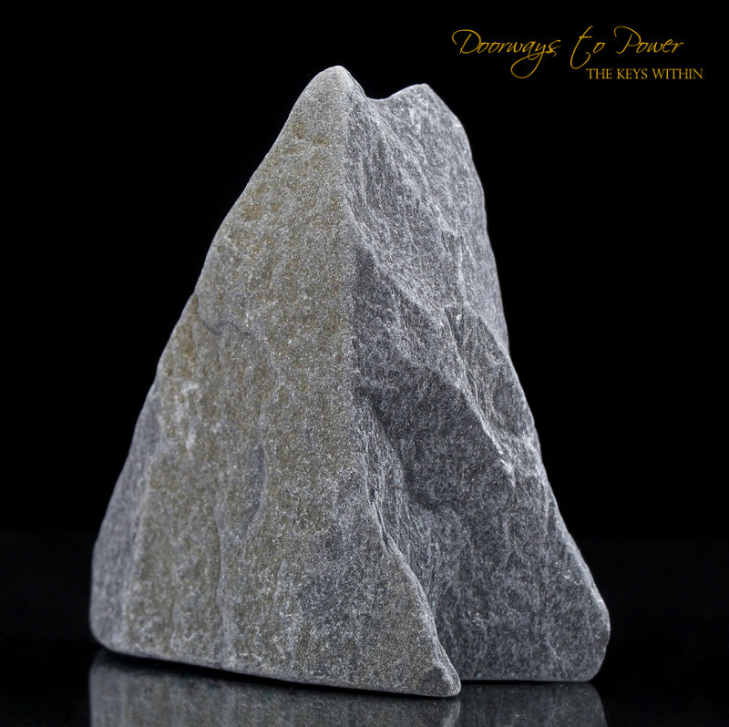 Black Azeztulite Crystal Altar Stone 'Energy Clearing & Protection'