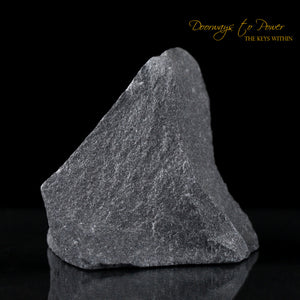 Black Azeztulite Crystal Altar Stone 'Energy Clearing & Protection'