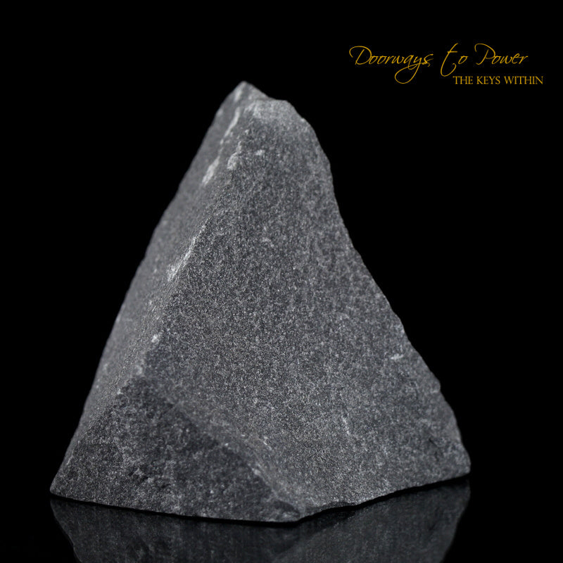 Black Azeztulite Crystal Altar Stone 'Energy Clearing & Protection'