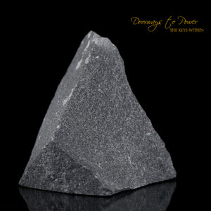 Black Azeztulite Crystal Altar Stone 'Energy Clearing & Protection'