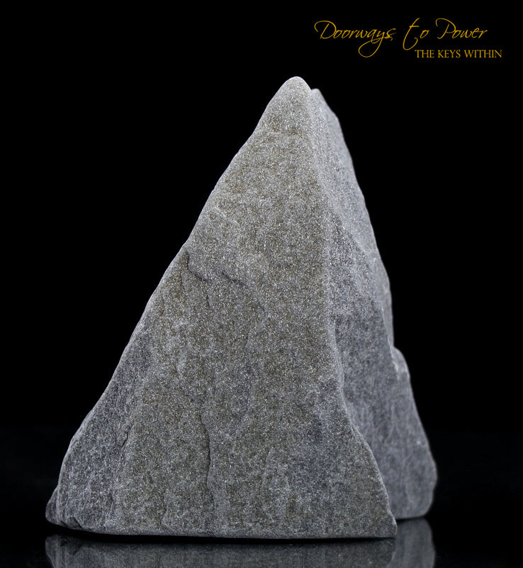 Black Azeztulite Crystal Altar Stone 'Energy Clearing & Protection'