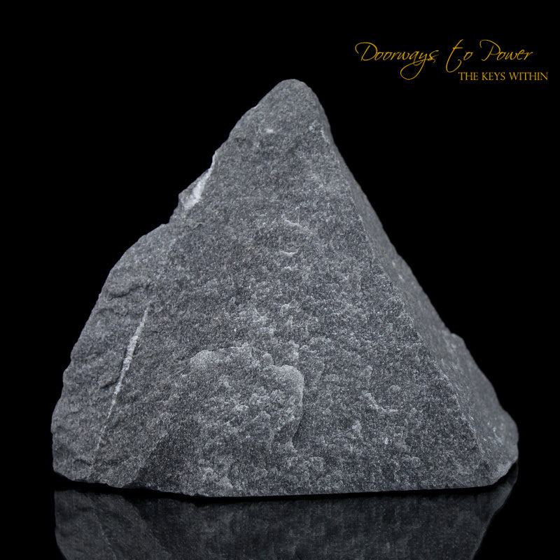 Black Azeztulite Crystal Altar Stone 'Energy Clearing & Protection'