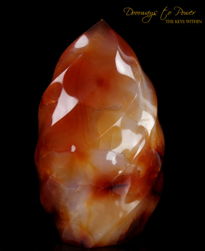 Carnelian Crystal Flame Altar Stone