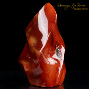 Carnelian Crystal Altar Stone 'Vitality & Energy'
