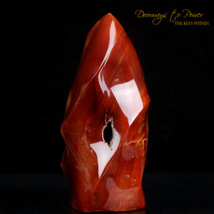 Carnelian Crystal Altar Stone 'Vitality & Energy'