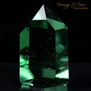 Casa Green Obsidian Master Initiation Channeling Crystal