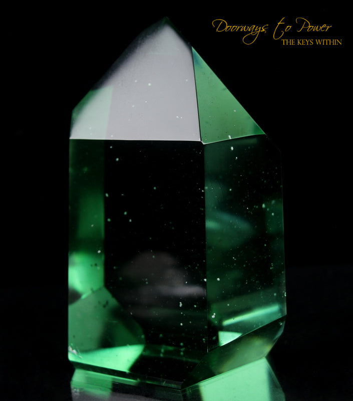 Casa Green Obsidian Master Initiation Channeling Crystal