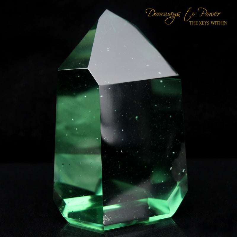 Casa Green Obsidian Master Initiation Channeling Crystal