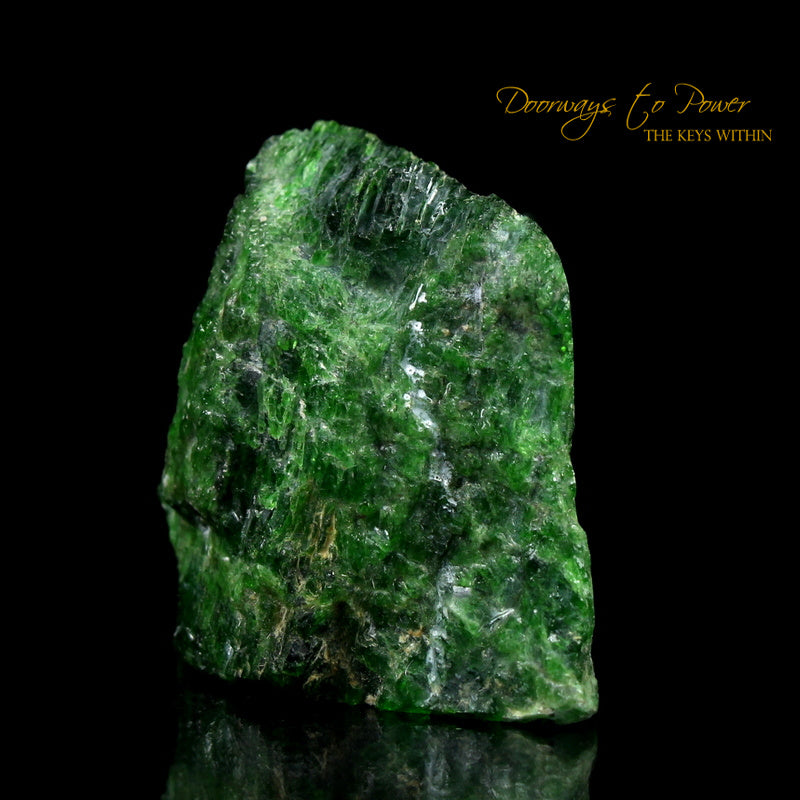 Chrome Diopside Crystal Altar Stone