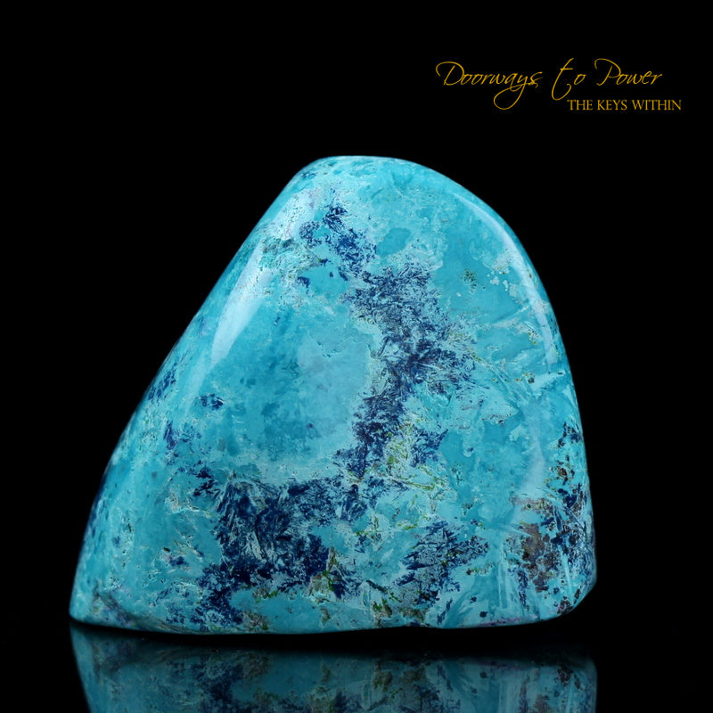 Chrysocolla & Shattuckite Crystal Altar Stone