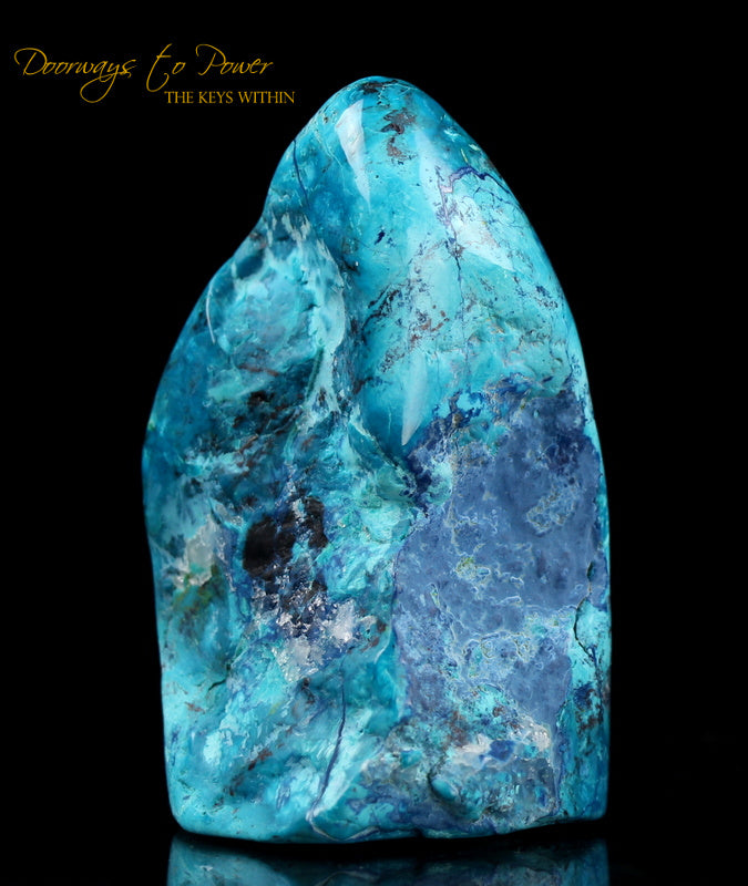 Chrysocolla & Shattuckite Crystal Altar Stone