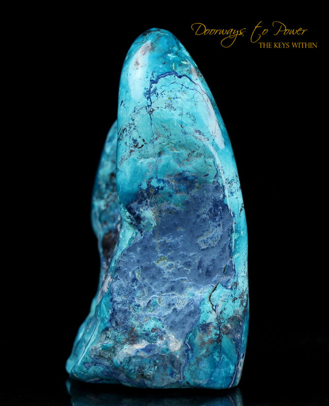 Chrysocolla & Shattuckite Crystal Altar Stone
