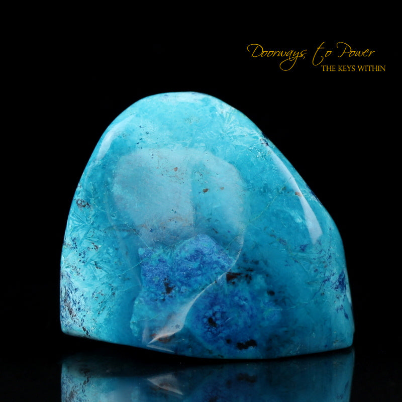 Chrysocolla & Shattuckite Crystal Altar Stone