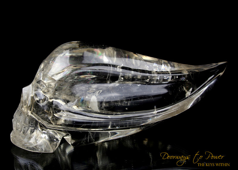 Citrine Quartz 'Atomic' Traveler Crystal Skull by Leandro De Souza 