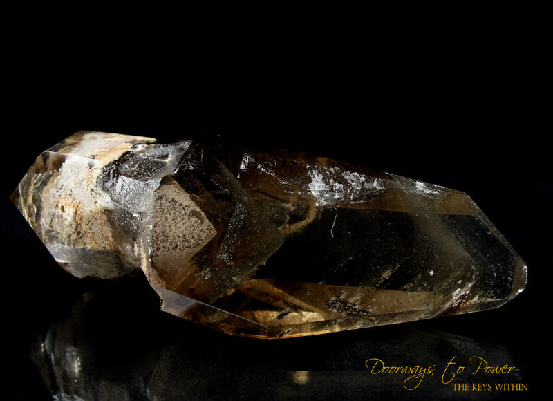 Citrine DT White Phantom Shaman Quartz Crystal Wand